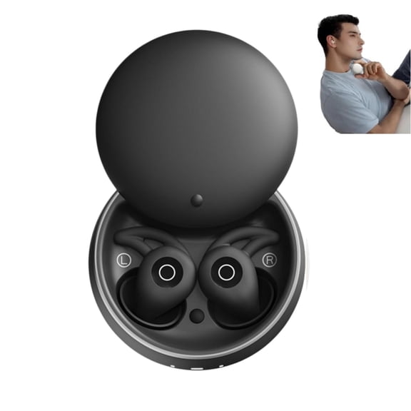 Bluetooth Moto Earbuds, Micro Sleep Earbuds for Side Sleepers, Slim, Light, Soft & Snug. with Charging Case for Long Battery Life, Perfect for Travel and Rest