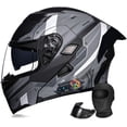 Bluetooth Motorcycle Generic DOT Approved - Modular Dual Visor with ...