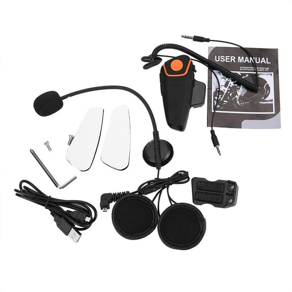 Bluetooth Motorcycle Helmet Intercom for Waterproof Riding Communication Sealed for Adventures