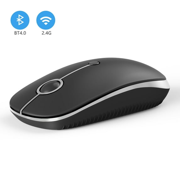 Bluetooth Mouse, Jelly Comb Slim Dual Mode 2.4GHz Wireless Mouse for Laptop, MacBook, PC