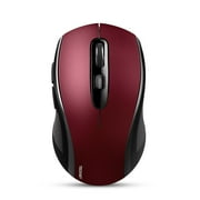 Bluetooth Mouse,Mouse Silent Click,4000DPI Wireless Mice for Laptop 2-in-1(BT 5.0/3.0+2.4Ghz) Computer Portable PC Mouse Wireless with USB Receiver for Mac (USB-A+Bluetooth)