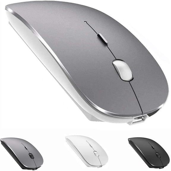 Bluetooth Mouse,Rechargeable Wireless Mouse for MacBook Pro/MacBook Air/Laptop/PC/Mac/iPad pro/Computer,Bluetooth 5.2 + 3.0 +2.4G USB Receiver