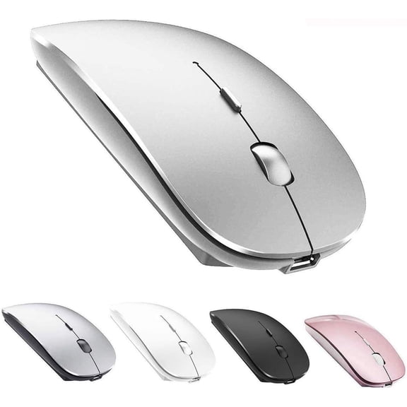 Bluetooth Mouse,Rechargeable Wireless Mouse for MacBook Pro/MacBook Air/Laptop/PC/Mac/iPad pro/Computer,Bluetooth 5.2 + 3.0 +2.4G USB Receiver