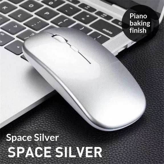 Bluetooth Mouse for , [ USB + BT5.0 + BT3.0 ] Rechargeable Wireless Mouse, Silent Click, Portable Computer Mice for MacBook/MacBook Air/Pro/iPad/Laptop/Android/Windows