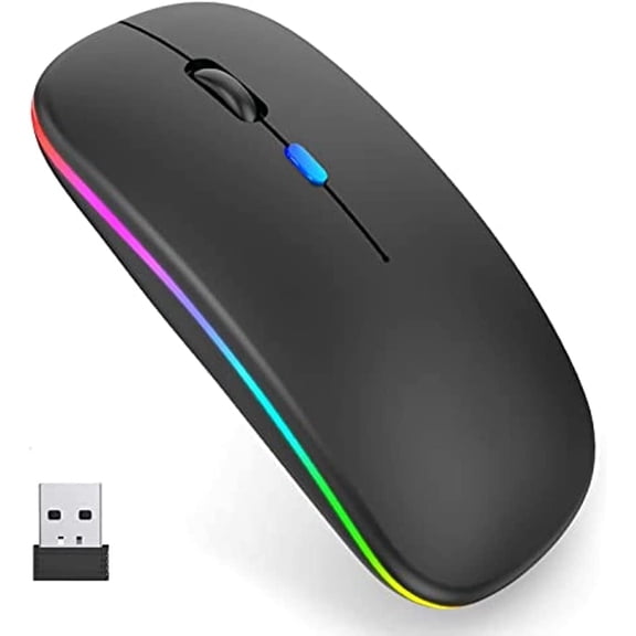 Bluetooth Mouse Wireless Rechargeable Ultra Slim Quiet Mouse for, PC, Desktop, Laptop, iPad, MacBook, Phone