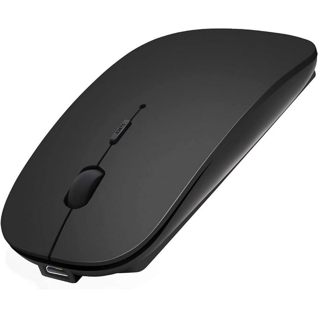 Bluetooth Mouse and 2.4 Wireless Dual Mode Slim USB Rechargable Mouse for Laptop///Mac