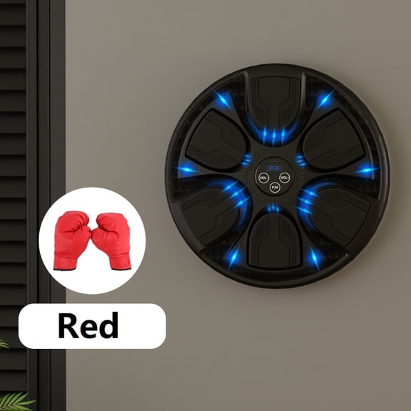 Bluetooth Music Boxing Strike Pads, Smart Boxing Machine with LED Counter, Wall Mounted Boxing Training Punching Equipment, USB Charging Boxing Strike Pads for Amateur Home Workout Boxing