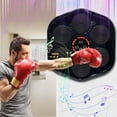 thumbnail image 1 of Bluetooth Music Boxing Trainer Under 5 ! Yrmaups Wall Mounted Punching Bag Trainer, Hand-Eye Coordination Stress Relief, Fitness Equipment Boxing Machine, Home Gym Exercise for AdultsKids, 1 of 4