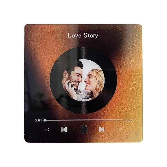 Bluetooth Music Fridge Magnet Wireless Speaker with Music Player Photo Design for Refrigerator Decoration Anniversary Wedding Gift Creative Kitchen Decor