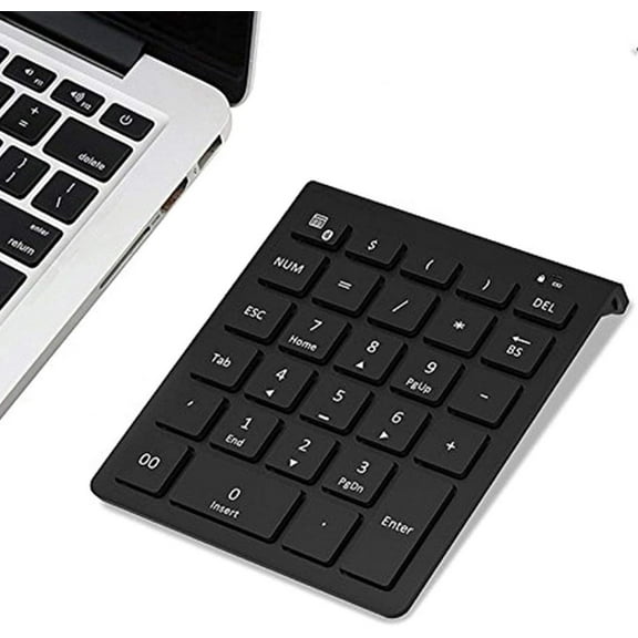 Bluetooth Number Pad for Laptop, Wireless Numeric keypad, 28 Keys Numpad Numeric Keypad Bluetooth 10 Keys Number Pad for Laptop