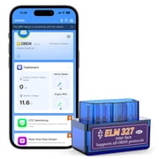 Bluetooth OBD2 Scanner ELM327, Wireless Car Diagnostic Scan Tool, OBD-II Code Reader for iOS & Android