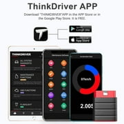 Bluetooth OBD2 Scanner Full-System Car Code Reader Diagnostic Tool, Compatible with iOS & Android, Engine Light Fault Code Reader & Scan Tool for Vehicles Since 1996 - THINKDRIVER
