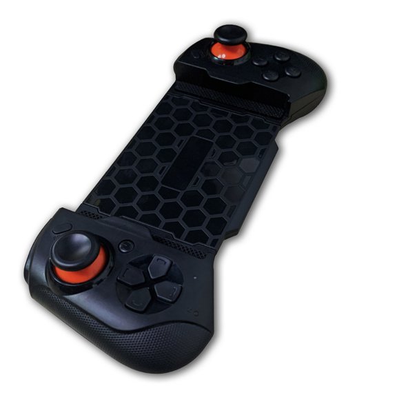 Bluetooth Phone Game Controller Joystick Wireless Trigger Mobile Phone Telescopic Controller Joy Stick, Black