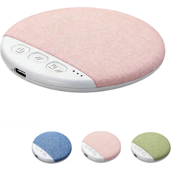 Bluetooth Pillow Speaker for Sleeping, Mini Portable Under Pillow Speaker with White Noise Timer & Auto-Off, Wireless Sleep Aid with Stereo Bass Private Sleep Headphones for Adult Kids (Pink)