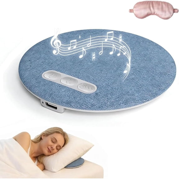 Bluetooth Pillow Speaker for Sleeping | Mini Portable Under Pillow Speaker with White Noise Timer, Wireless Sleep Aid with Bluetooth 6.0 for Bedtime Music