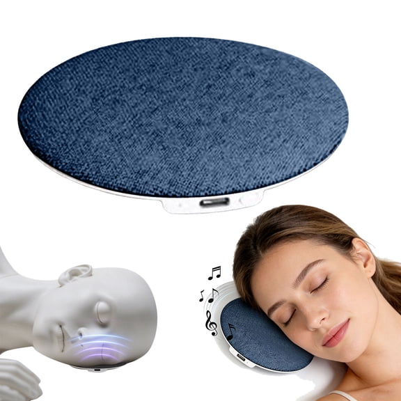 Bluetooth Pillow Speaker for Sleeping Mini Portable Wireless Under Pillow Sleep Speaker with White Noise Timer Wireless Sleep Aid with Stereo Private Sleep Headphones for Adult Kids