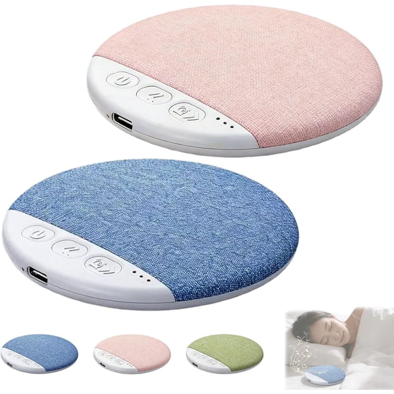 Bluetooth Pillow Speaker for Sleeping, Under Pillow Speaker Bluetooth with White Noise, Ultra Slim Blue-Tooth 5.4 Bedside Speaker for Side Sleepers, Bone Conduction Sound Design (Blue+Pink)