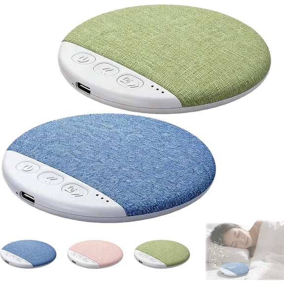 Bluetooth Pillow Speaker for Sleeping, Under Pillow Speaker Bluetooth with White Noise, Ultra Slim Blue-Tooth 5.4 Bedside Speaker for Side Sleepers, Bone Conduction Sound Design (Blue+Green)