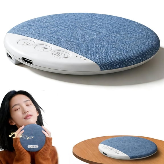 Bluetooth Pillow Speaker for Sleeping, Under Pillow Speaker Bluetooth with White Noise, Ultra Slim Blue-Tooth 5.4 Bedside Speaker for Side Sleepers, Bone Conduction Sound Design