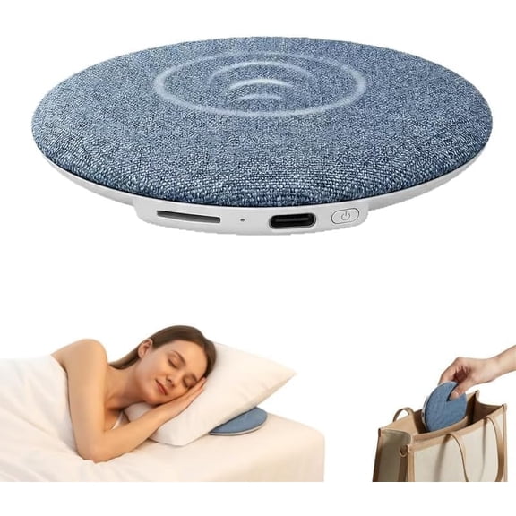 Bluetooth Pillow Speaker For Sleeping, Sleep Speaker With Bone Conduction Mode, Dual-Mode Bone Conduction & Speakers Audio | Thin 11mm Profile |Magnetic Base |Tf Card Playback |Built-In Hook(1 pc)