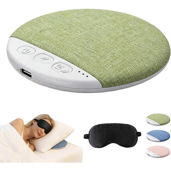 Bluetooth Pillow Speaker for Sleeping – Ultra-Thin Under Pillow Bone Conduction Speaker with Wireless Charging & White Noise Timer, Peaceful Sleep Audio Device