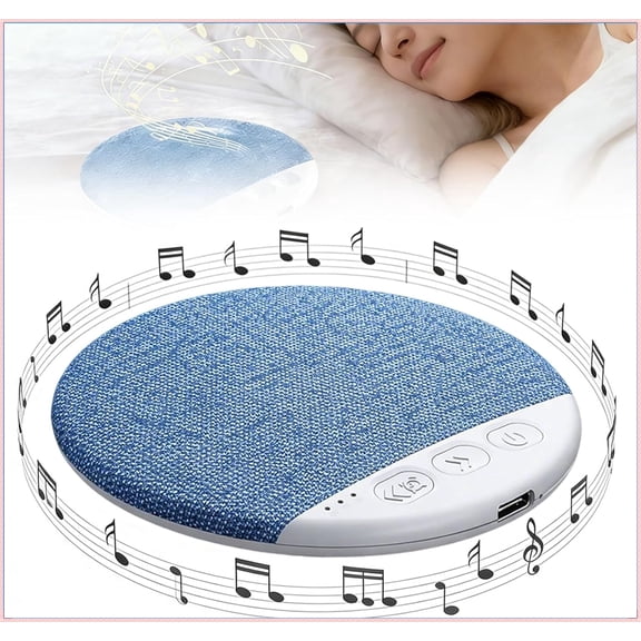 Bluetooth Pillow Speaker for Sleeping, Wireless Bone Conduction Speaker for Bed. Crystal Clear Stereo Sound for Relaxation & Insomnia.（Blue）