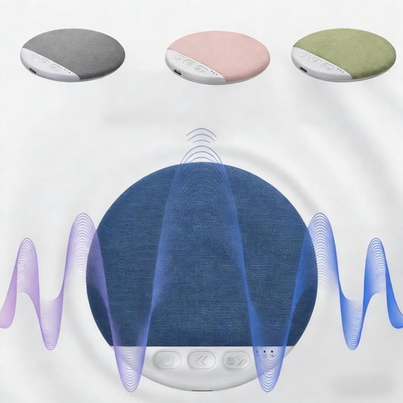 Bluetooth Pillow Speakers for Sleeping, Under Pillow Speaker Bluetooth with White Noise and Timer, Ultra Slim Blue-Tooth 5.4 Bedside Speaker for Side Sleepers, Bone Conduction Sound Design, Blue