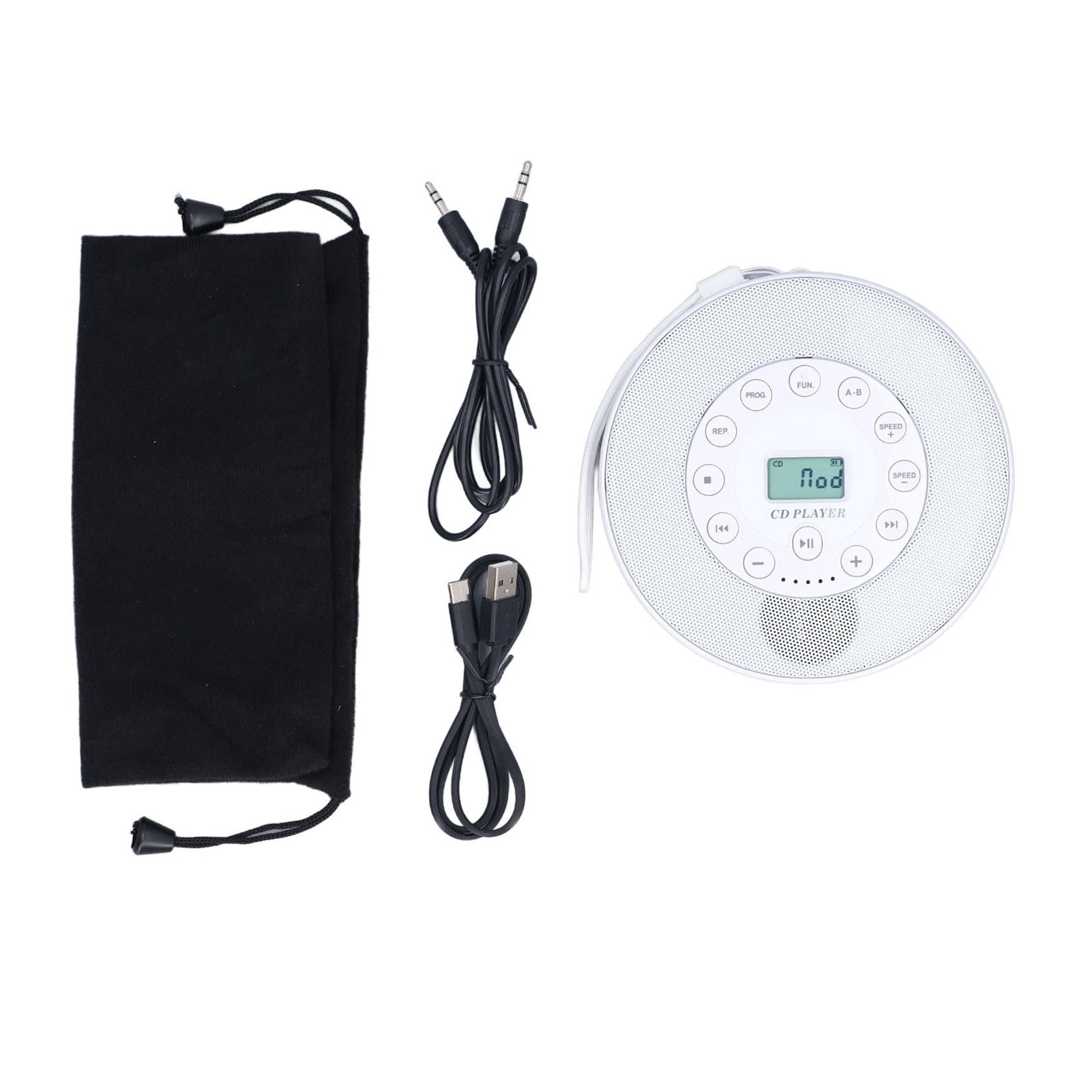 Bluetooth Portable CD Player Rechargeable CD Player Built in Speaker Microphone Memory Playing ABS ,Multi-Functional