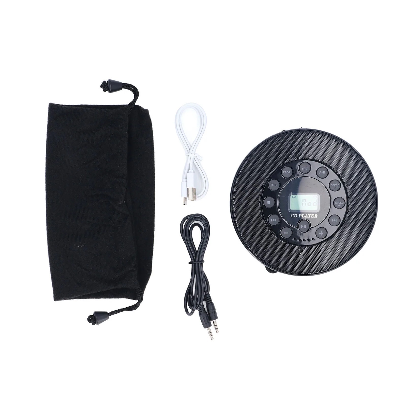 Bluetooth Portable CD Player Rechargeable CD Player Built in Speaker Microphone Memory Playing ABS