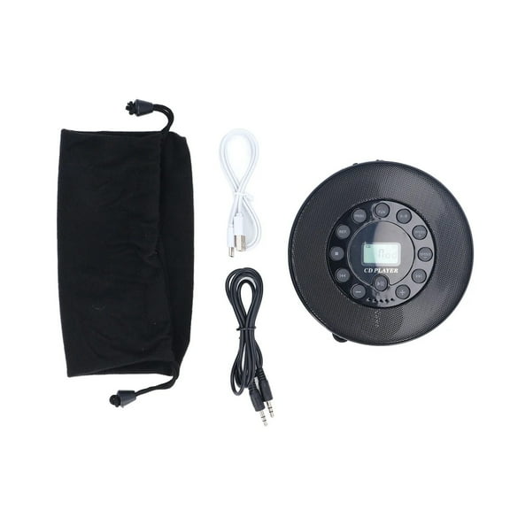 Bluetooth Portable CD Player Rechargeable CD Player Built in Speaker Microphone Memory Playing ABS
