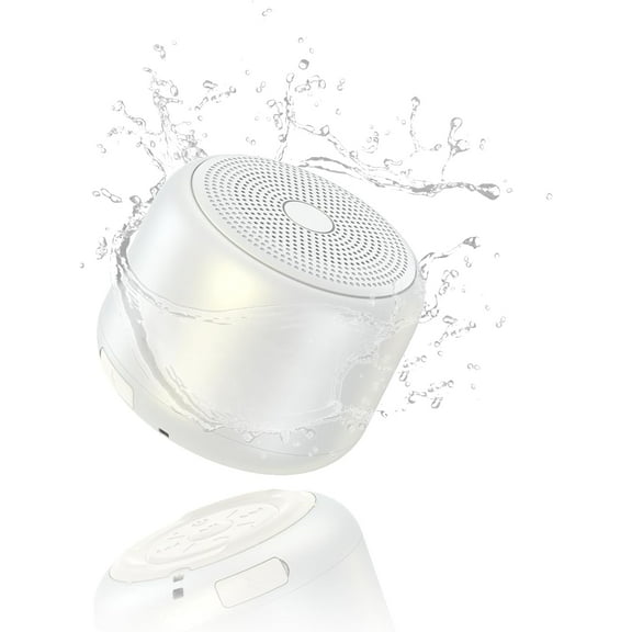 Bluetooth Portable Speaker, Waterproof, 15 Hours Playtime, 5W Stereo Sound, Mini Speaker with Strap