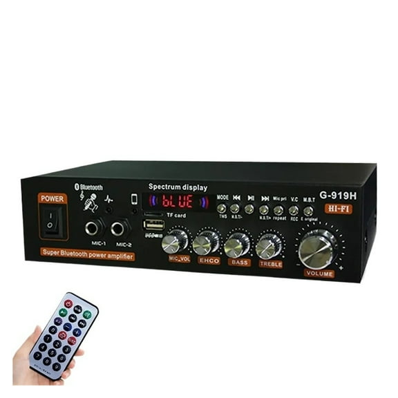 Bluetooth Power Amplifier 1000W Mini Amplifier Speaker Home Power Amplifiers Subwoofer Speakers