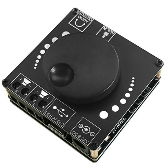 Bluetooth Power Amplifier Board Mini Bluetooth 5.0 50W+50W Amp Module Dual Channel