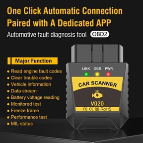 Bluetooth Pro OBDII Scan Tool for iPhone & Android - No Subscription Fee - OBD2 Car Scanner and Code Reader - Diagnose Check Engine, ABS, SRS, Airbag & 7000+ Issues on Vehicles 1996+