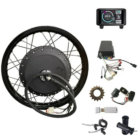 Bluetooth Programming 19inch 72v 8000w QS V3 273 3.5T Motor Electric Bike Hub Wheel Motor Conversion Kit with Sabvoton 72v 150Amp sine Wave Controller