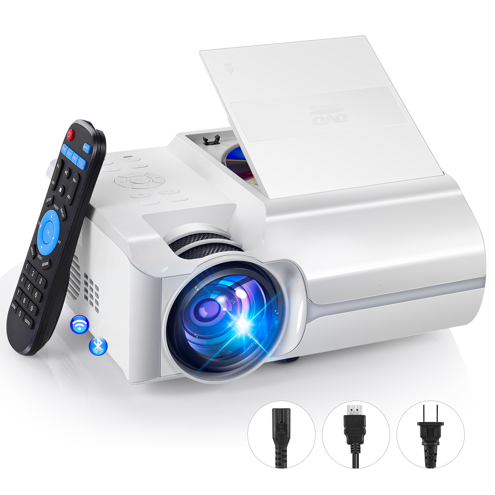 Vuygyu Projector 4K Vision Beam Projector Screen Projector Overhead