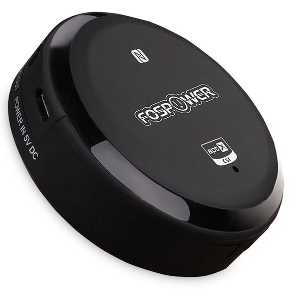 Bluetooth Receiver, FosPower NFC-Enabled Bluetooth 4.0 Wireless Audio Receiver with aptX for Home Audio Music Streaming Sound System (RCA + 3.5mm Output, Audio Cable Included)