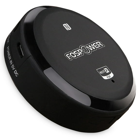 Bluetooth Receiver, FosPower NFC-Enabled Bluetooth 4.0 Wireless Audio Receiver with aptX for Home Audio Music Streaming Sound System (RCA + 3.5mm Output, Audio Cable Included)