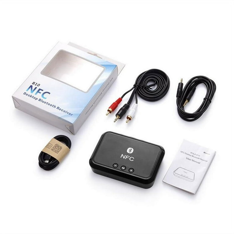 Bluetooth Receiver NFC/USB Disk Music Reading Stereo Wireless Adapter 3.5mm  AUX/RCA Car Speaker Bluetooth Audio Receiver 