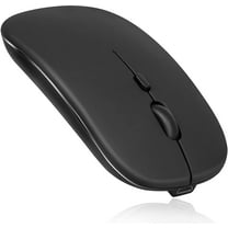 Bluetooth Rechargeable Mouse for Dell Latitude 5511 Laptop Bluetooth Wireless Mouse Designed for Laptop / PC / Mac / iPad pro / Computer / Tablet / Android Onyx Black
