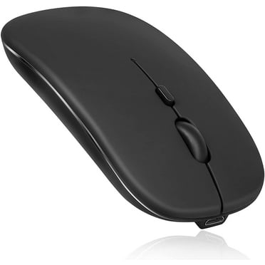 Bluetooth Rechargeable Mouse for Dell Latitude 5511 Laptop Bluetooth Wireless Mouse Designed for Laptop / PC / Mac / iPad pro / Computer / Tablet / Android Onyx Black