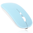 thumbnail image 1 of Bluetooth Rechargeable Mouse for HP EliteBook 840 G2 Laptop Bluetooth Wireless Mouse Designed for Laptop / PC / Mac / iPad pro / Computer / Tablet / Android Sky Blue, 1 of 4
