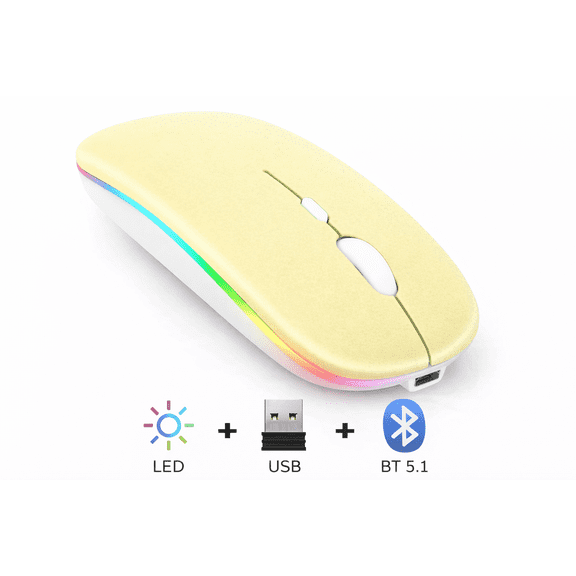 Bluetooth Rechargeable Wireless Mouse for I pad/ Air MacBook pro MacBook Air Mac Laptop Chromebook Windows Notebook MacBook HP PC Dell