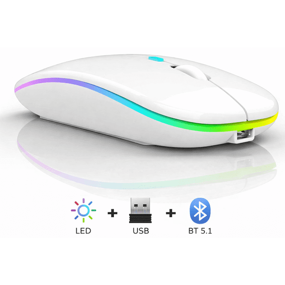 Bluetooth Rechargeable wireless Mouse for I pad/ MacBook pro MacBook Air Mac Laptop Chromebook Windows Notebook MacBook HP PC DELL