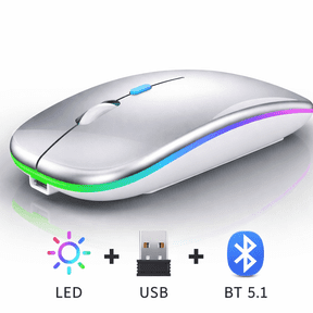 Bluetooth Rechargeable wireless Mouse for MacBook Pro MacBook Air Mac Laptop Chromebook Windows Notebook Macbook HP PC DELL
