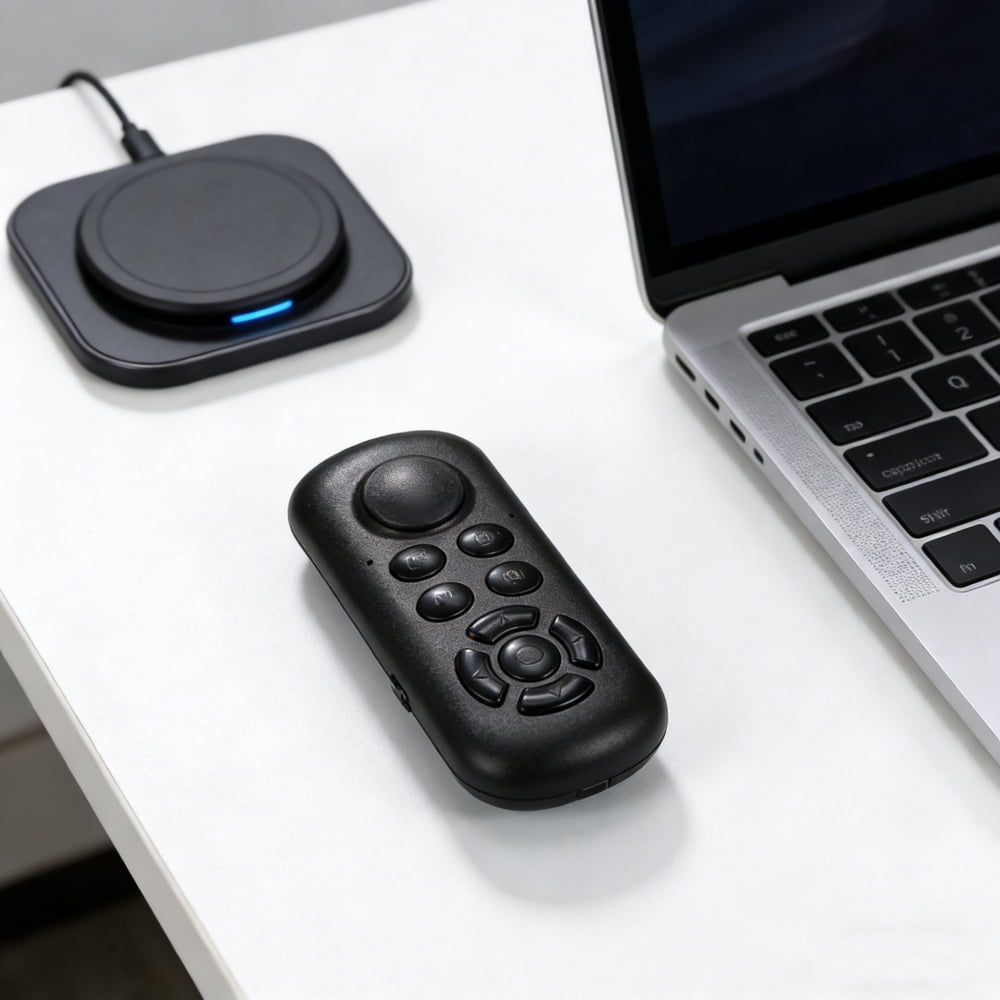 Remote Control Size Android Phone Bluetooth Remote Control for Phone, Wireless Selfie Shutter & Media ...