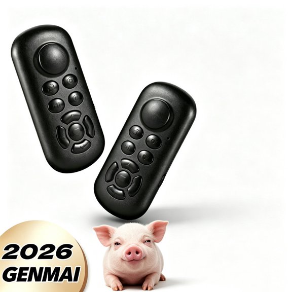 GENMAI Remote Control for Phone, Wireless Selfie Shutter & Media Controller - No App Setup, Universal for iPhone/Android, Pocket-Sized for Content Creation, Vlogging, TikTok/YouTube Shorts