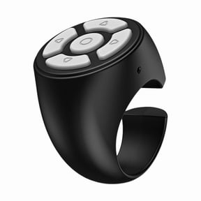 Bluetooth Remote Control for Tablets & Phones Camera Controller Self Timer Social Media Page Turner Black