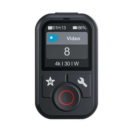 Bluetooth Remote Controller, RUYIQUQU Compatible with GoPro Hero 13, 12, 11, 10, 9, 8, MAX, 1.4 Inch HD Touchscreen, 80m Wireless Control Range, Waterproof Wearable Camera Remote