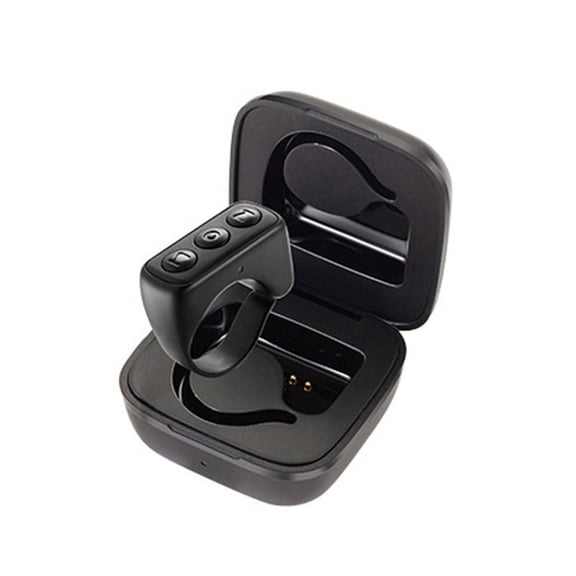 Bluetooth Remote Page Turner Fingertip Video Controller - Remote Control Scrolling Accessory Black